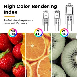 Morotty 12 Stck G4 Halogenglhbirne 20W 2700k warmwei? 240LM, Halogenlampe G4 20w 12V bis 300C, Halogen G4 Dimmbar Warmwei? fr Dunstabzugshauben, ?fen, Mikrowellen