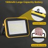 T-SUN 2PCS Rechargeable Work Light LED Battery Flood Light Outdoor