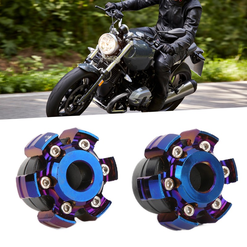 Pair of Motorcycle Wheel Front Fork Frame Slider Aluminum Alloy