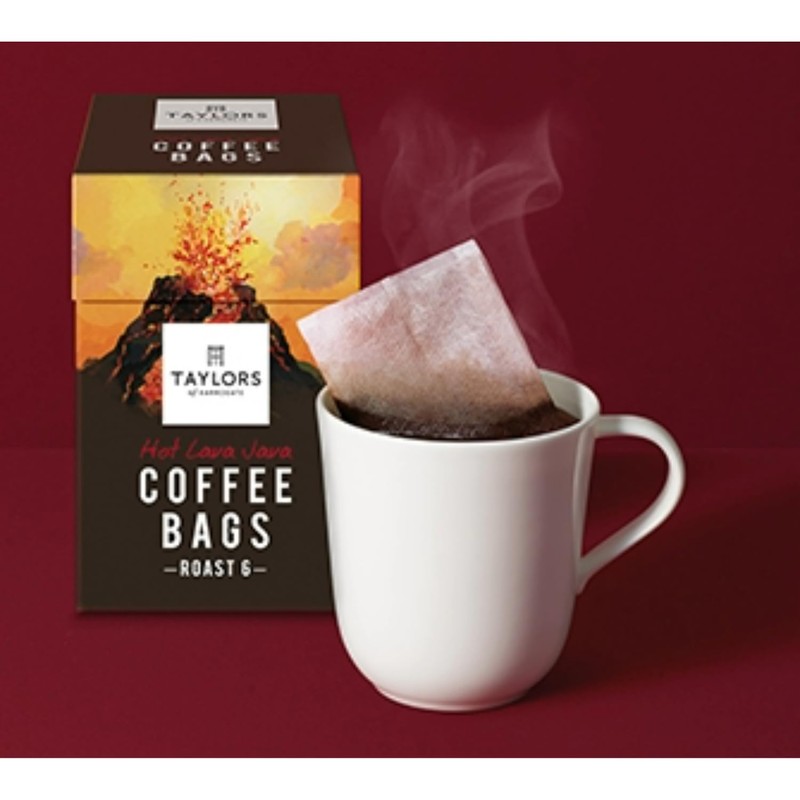 Taylors of Harrogate Hot Lava Java Coffee Bags (10 Enveloped