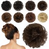 FESHFEN Human Messy Buns - 100% Human Hair Bun Real
