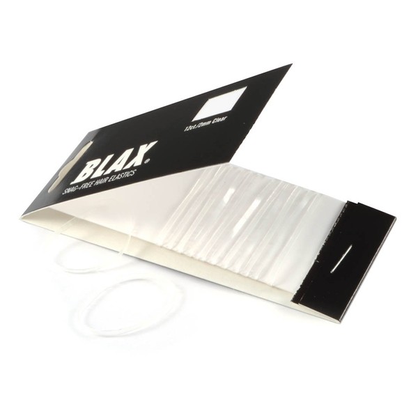 BLAX Clear Snag-Free Hair Elastics - 12ct - 2mm