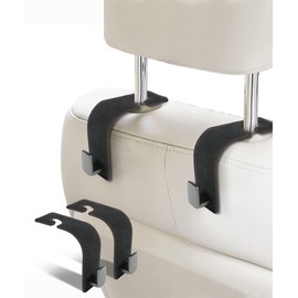 bylikeho 2PCS Car Purse Hook,Purse Hook for Car,Car Hook Car Bag Hook,Car Accessories Car Headrest Hook Car Seat Back Hook,Auto Seat Hook Hangers Back Seat Organizer (Black)