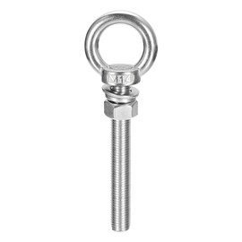 Sourcing Map M14 x 120mm Lifting Eye Bolt Set - 304 Stainless Steel Shoulder Ring With Nut and Washer for Hanging Items
