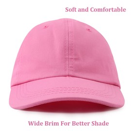 Zsedrut Cotton Tolddler Girls Hat Candy Color Baby Boys Baseball Caps Children Snapback Cap Spring Summer Autumn 3-8 Y (Pure Rose Red)