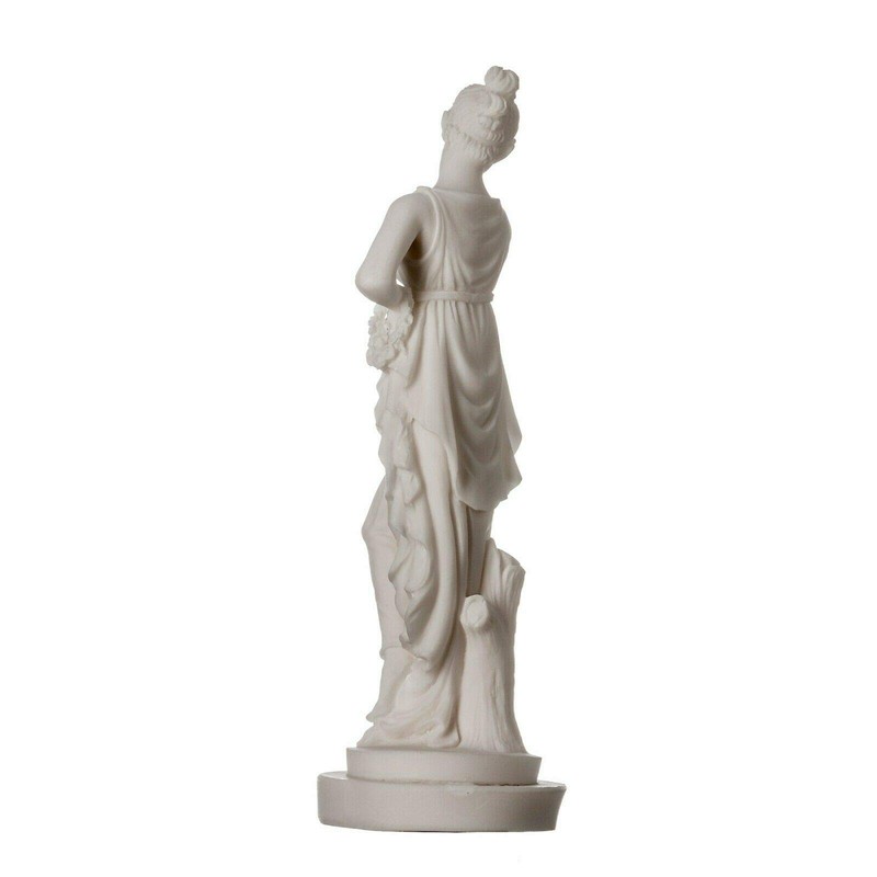 Persephone Goddess of The Underworld Springtime Flowers&Vegetation Statue 7"