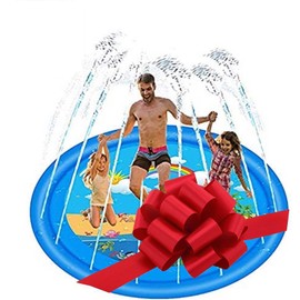 172cm Rainbow Splash Pad, Sprinkler for Kids, Outdoor Swimming Pool Water Toys Fun for Kids, Toddlers, Boys, Girls, Children…