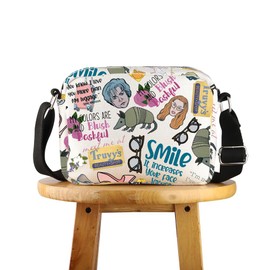 FUNYSO Magnolien Geschenk Romantik Film Liebhaber Geschenk Komödie Liebhaber Geschenk Magnolie Film inspiriert Crossbody, Smile It Hcross UK, 0