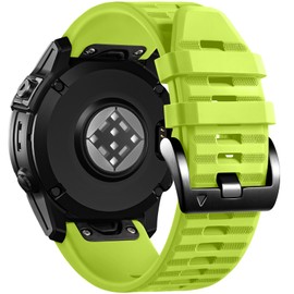 GEAK 22mm Watch Band Compatible with Garmin Fenix 8 Band/Garmin Fenix 7/Fenix 6 Pro/Fenix 5/Fenix 5/Plus, Adjustable Soft Silicone Sport Strap Bands for Forerunner 945/Forerunner 935/Approach S60/S62