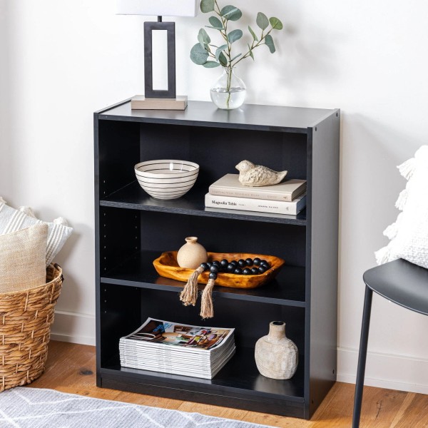 Unbranded 3-Shelf Bookcase w/Adjustable Shelves Storage Shelf Bookshelf for Small