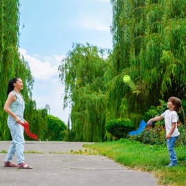 Toddmomy Scoop and Toss Game Sports Scoop Ball Set Scoop Ball Game Outdoor Sports Yard Park Beach Game for Children Adults