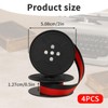 GZGRYTRC 4 Pairs Typewriter Ribbon, Red Ink, Universal Fit for