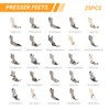 Sewing Presser Foot Set 25Pcs, Sewing Machine Presser Feet Kit