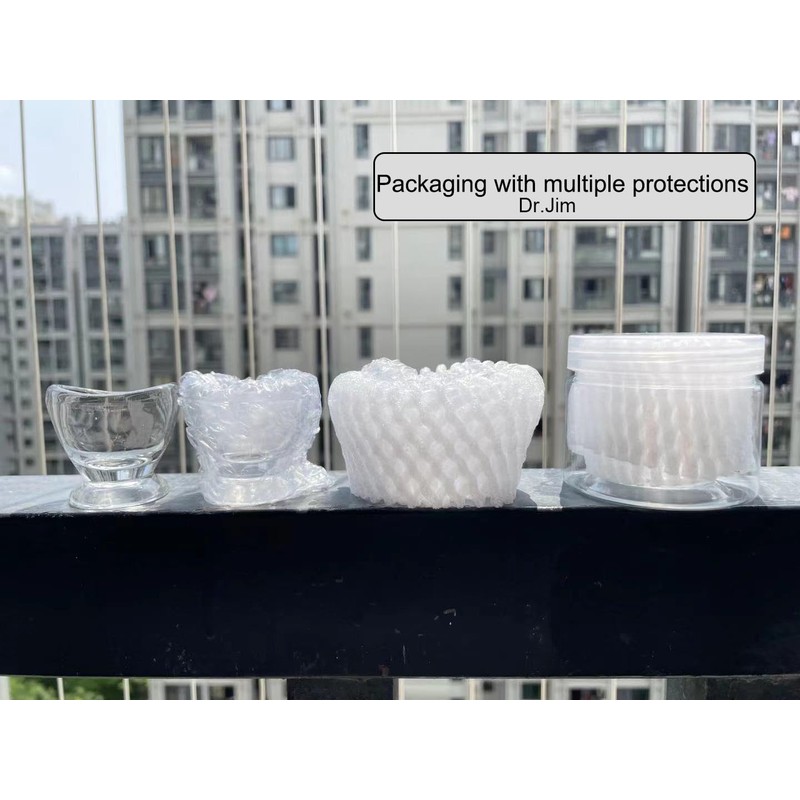 Dr.Jim Glass Eye Wash Cup for Eye Rinse,Cleansing with Storage