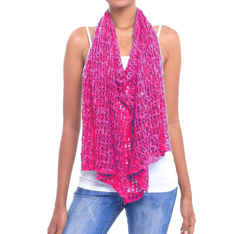 JOPHY & CO. 1511 Womens Knitted Mesh Poncho Crochet Summer