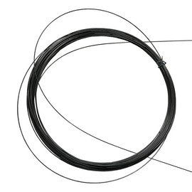 1M Super Elastic Straight Wire Made of Nitinol Alloy and Nickel Titanium, Hyperelastic Filament, Black Super Elastic Fishing Wire (1, 0.6 mm x 1 m)