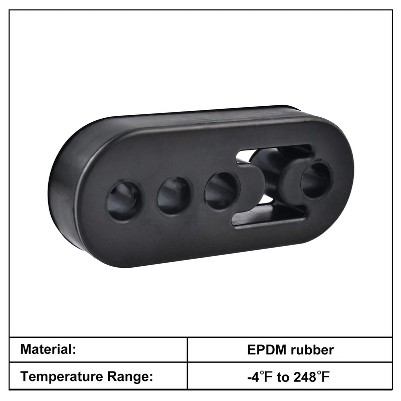 EVIL ENERGY Exhaust Hanger Rubber Adjustable Insulator Bushing Mount 4