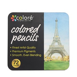 Tiardey 72 Colored Pencils,Professional Oil Based Colored Pencils,Art Colored Pencils for Coloring Books,Drawing Arts & Sketching,Coloring Pencil
