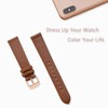 WOCCI 20mm Watch Strap with Rose Gold Buckle, Elegant Genuine
