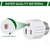 Outlet Light Socket Adapter,Screw in Outlet Socket,E26 Light Bulb to