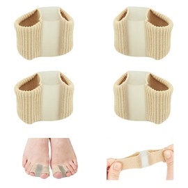 JEVRKAPZ 2 pairs Two Loops Bunion Spacers Gel Toe Protectors for Hammer Toes Big Toe Separator Toe Hallux Valgus Separator Relieve Foot Pain for Man and Woman…