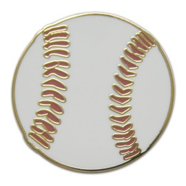 Novel Merk Baseball - Sports Coach & Player Lapel Pin, Hat Pin & Tie Tack Set - with Clutch Back (3-Baseball)