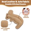 SPOT Dura-Fused Leather Squirrel Dog Toy – Real Leather &