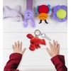 Puzzled Lobster Plush Keychain Stuffed Animal Toy - Soft Fur