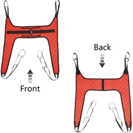 FSUHHIAD Patient Lift Sling - Commode Medical Transfer for Shower Bath, U Sling for Toileting, Elderly Bariatric - Divided U Slings, XS