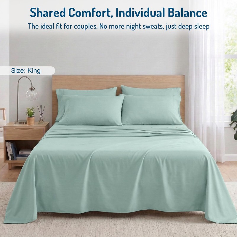 Degrees of Comfort Coolmax® Cooling Bed Sheets King Size for