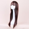 Long Straight Synthetic Hair High Density Silky Heat Resistant Fiber