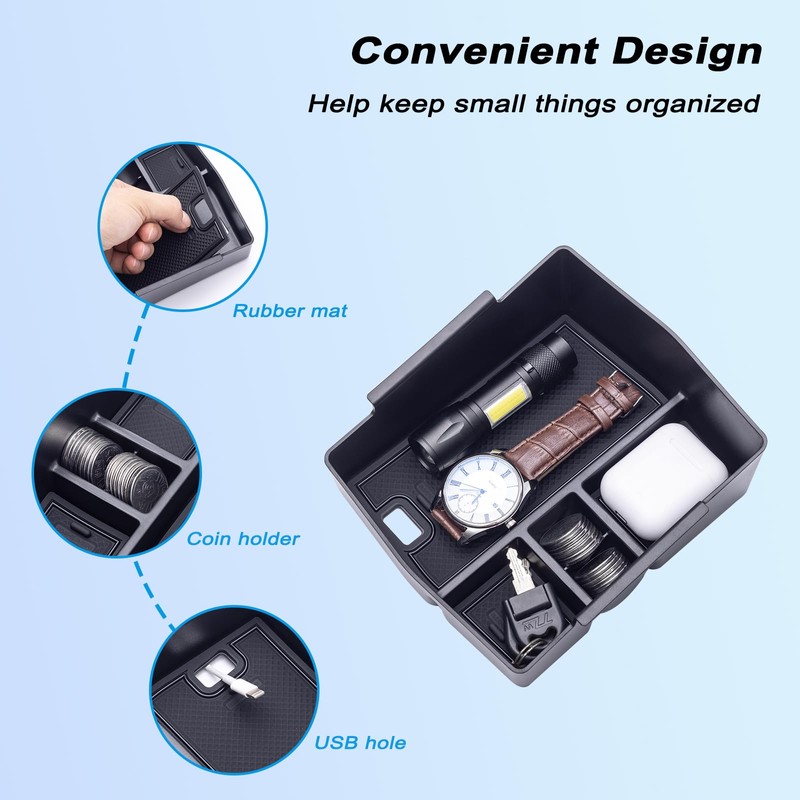 JKCOVER Center Console Organizer Tray Compatible with 2025 Subaru Forester