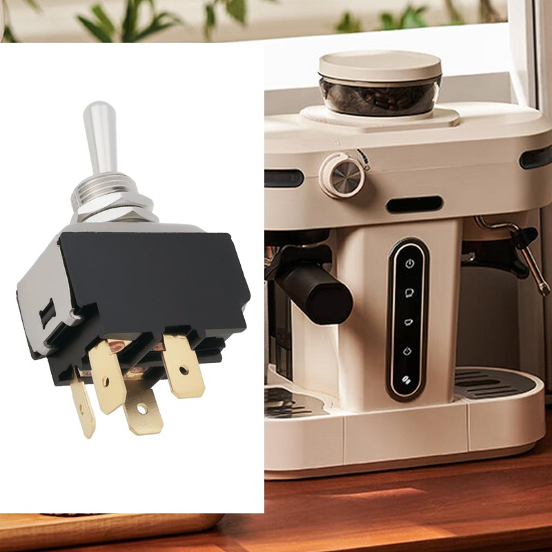 Micro Traders 1pc 4-Pin 2-Position Lever Switch Self-Locking Toggle Switch