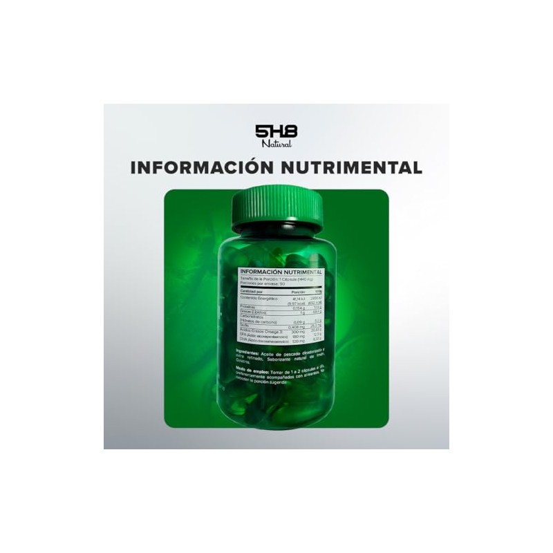 Omega 3 con EPA y DHA - Aceite de Pescado