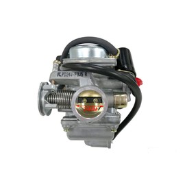 24mm Carburetor with Electric Choke for GY6 4 Stroke 125cc 150cc ATV Go Kart Moped Scooter Kazuma TaoTao Roketa JCL Baja Sunl Free Gas Filter