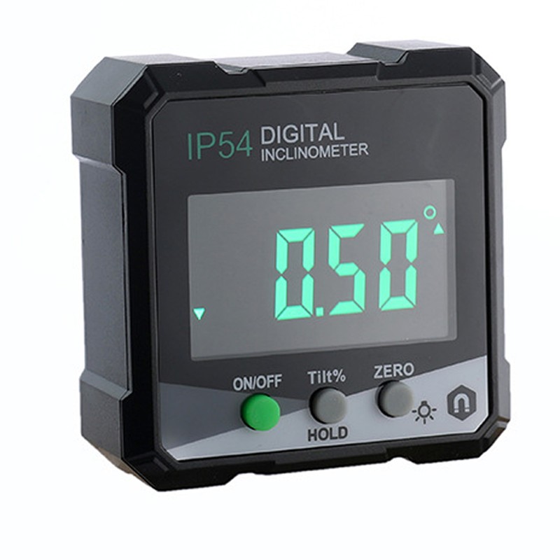 Digital Inclinometer 4x90° Measurement IP54 LCD Screen Magnetic Digital Display