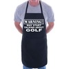 Print4U Warning May Talk About Golf Funny BBQ Novelty Cooking