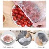 Plastic Bowls Cups Covers, 100 Pieces Plastic Food Cover, Food