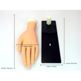 Beauticom® Practice Nail Art Design Manicure Pedicure Training Mannequin Hand for Salon Artists and Beginners (V-227 (Wall))