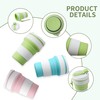 SWINILAYA 3 Pcs Silicone Collapsible Travel Cups - 12oz Capacity,