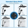 Hibbent cUPC Certified 13'' Shower Head Combo, High Pressure 5