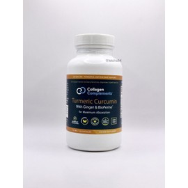 Custom Collagen Clean Collagen Complements Turmeric Curcumin w Ginger (120 Capsules) New