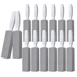 Emycool Pumice Stone Toilet Bowl Cleaner, 14 Pack Toilet Pumice Stone with Handle for Toilet Cleaning, Bathtubs, Sinks, Swimming Pools, Grills