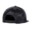 FREEBIRD99 Faux Leather Flat Bill Brim Hip Hop Baseball Cap