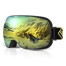 SH HORVATH HD Ski Snowboard Goggles, Magnetic HD Mirrored Lens for Men Women
