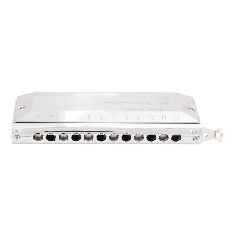 Chromatic Harmonica Metal 12 Holes 48 Tones Mouth Organ Harmonicas