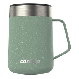 Contigo Streeterville Mug with Handle, 14 oz, Agave Powder Coat Speckle