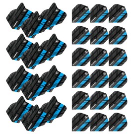 WINMAU Rhino Stripe Design Dart Flights - 10 sets per pack (30 flights per pack) (Blue)