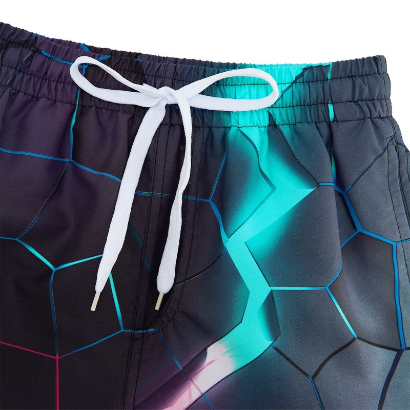 Young Boys Swim Trunks Size 13 14 Cool Magma Print