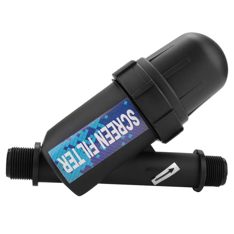 Filter, Anti-Rust Plastic + Stainless Steel Irrigation Filter, Large Capacity